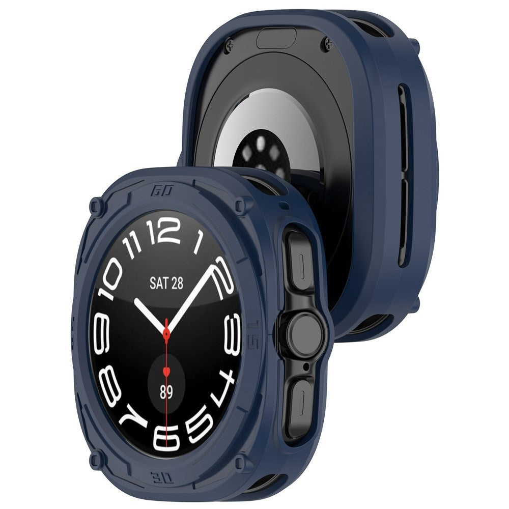 Samsung Galaxy Watch Ultra 2 (47mm) Fleksibelt Plast Armor Deksel - Blå
