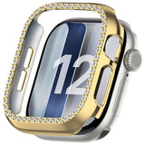Apple Watch Series 12 (42mm) Hardt Plast Deksel - Gull & Rhinsten