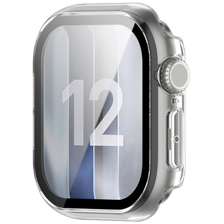 Apple Watch Series 12 (42mm) Hardt Plast Deksel med Innebygd Skjermbeskyttelsesglass - Gjennomsiktig