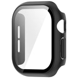 Apple Watch Series 12 (46mm) Hardt Plast Deksel med Innebygd Skjermbeskyttelsesglass - Svart