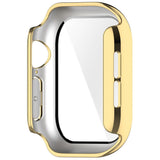 Apple Watch Series 12 (46mm) Hardt Plast Deksel med Innebygd Skjermbeskyttelsesglass - Gull