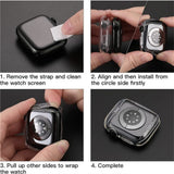 Apple Watch Series 12 (42mm) EIDERWOOD Fleksibelt Plast Deksel - Gjennomsiktig