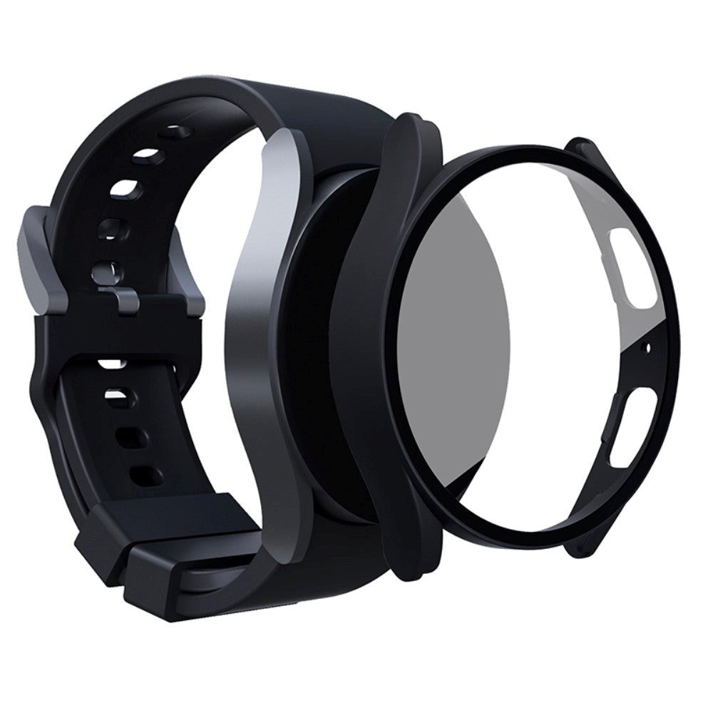 Samsung Galaxy Watch 6 / 5 / 4 / FE (40 mm) Deksel i Hardplast med Innebygd Skjermbeskyttelse - Svart
