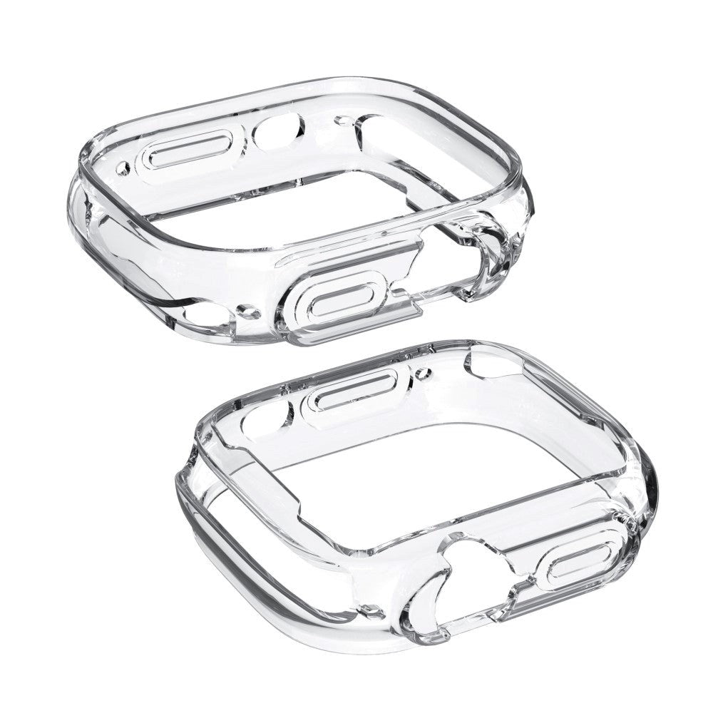 Apple Watch Ultra 3/2/1 (49mm) Fleksibelt TPU Plast Deksel med Forsterkning rundt Knappene – Gjennomsiktig