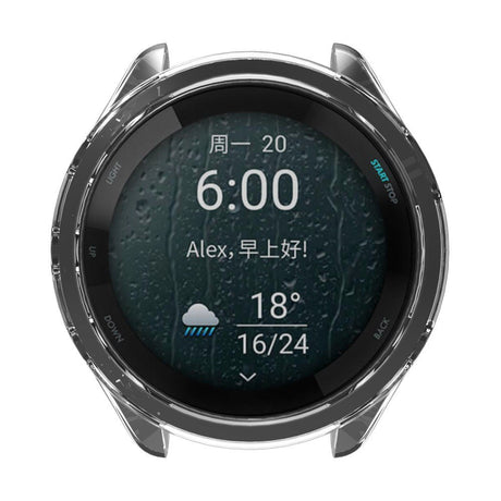 Garmin Forerunner 265S Transparent Fleksibelt TPU Plast Deksel – Oransje