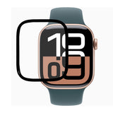 Apple Watch 11 / 10 (42mm) Full Fit Skjermbeskyttelsesfilm - Gjennomsiktig / Svart