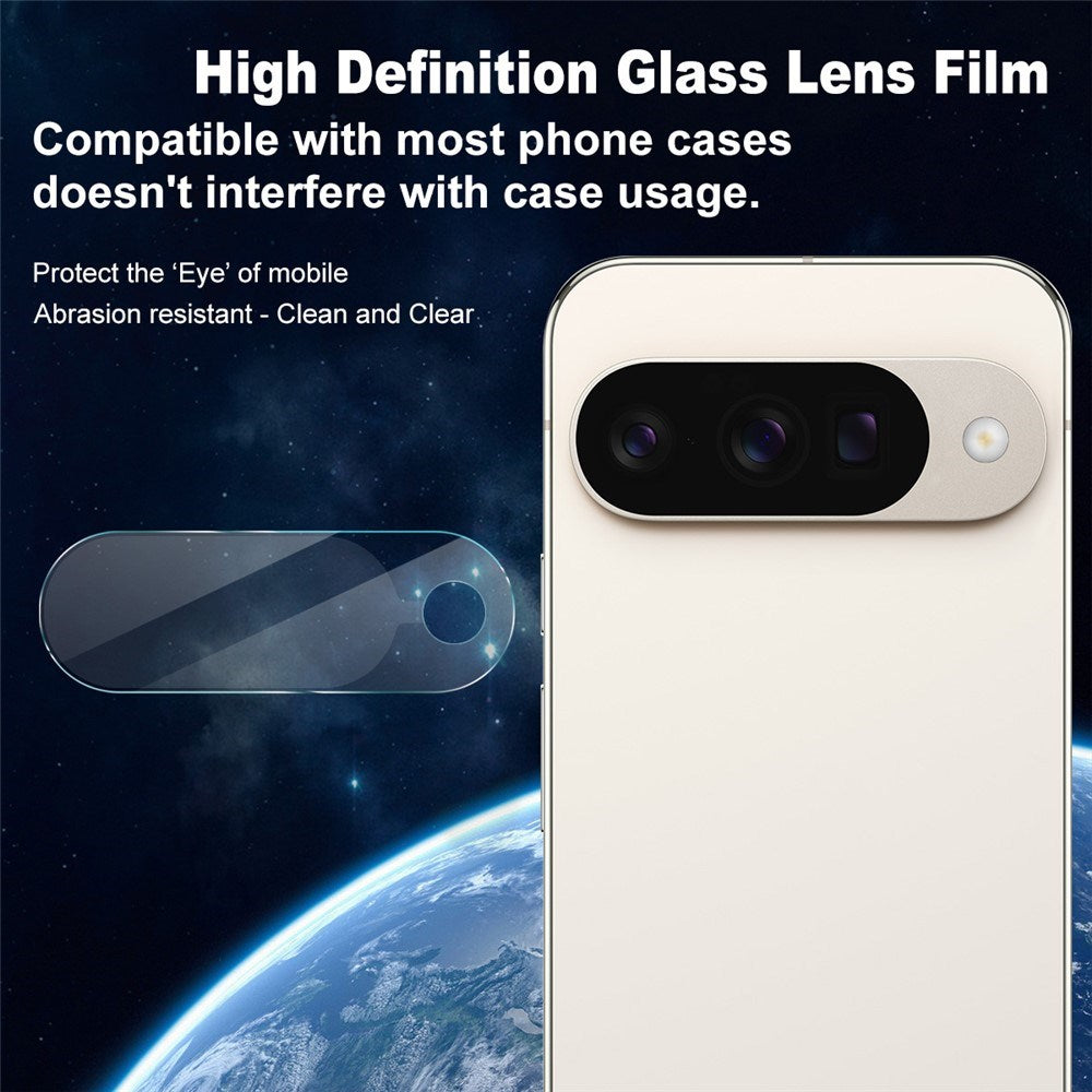 IMAK Google Pixel 10 Kameralinsebeskytter - Herdet Glass - Gjennomsiktig