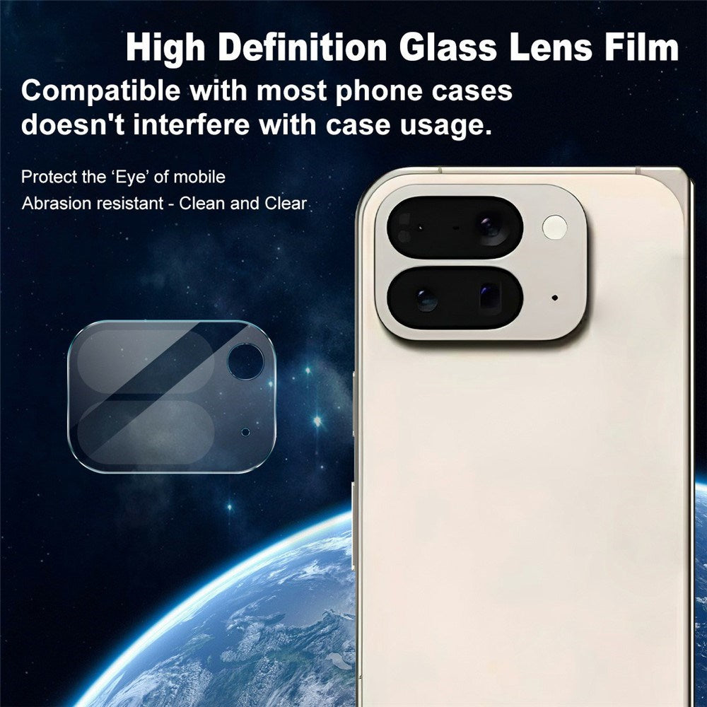 IMAK Google Pixel 10 Pro Fold Kameralinsebeskytter - Herdet Glass - Gjennomsiktig
