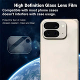 IMAK Google Pixel 10 Pro Fold Kameralinsebeskytter - Herdet Glass - Gjennomsiktig