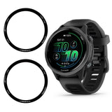 Garmin Forerunner 570 (42mm) Skjermbeskytter - 2 stk. - Gjennomsiktig / Svart Kant