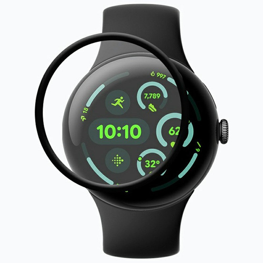 Google Pixel Watch 4 (41mm) Skjermbeskytter - Gjennomsiktig / Svart Kant