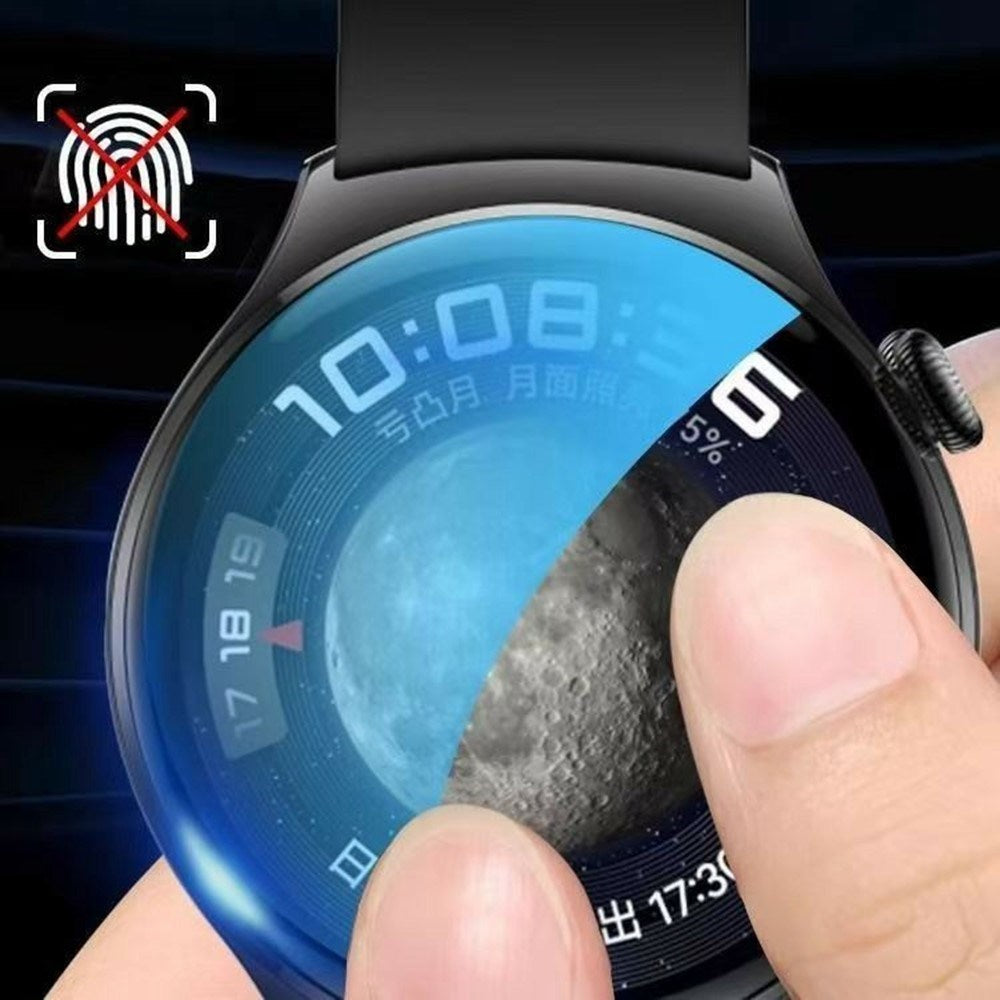 Google Pixel Watch 4 (45mm) Skjermbeskytter - Gjennomsiktig / Svart Kant