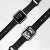 Apple Watch Ultra 3/2/1 (49mm) Hard Plastic Case m. Innebygd Skjermbeskyttelse - Svart / Sølv