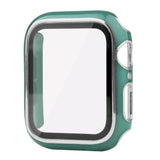 Apple Watch Ultra 4/3/2/1 (49mm) Hard Plastic Case m. Innebygd Skjermbeskyttelse - Grønn / Sølv