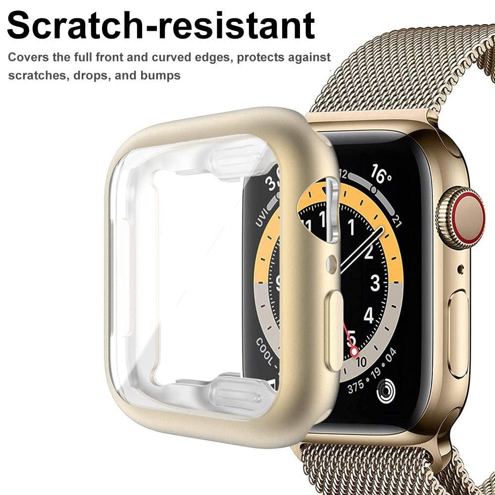 Apple Watch Ultra 3 / 2 / 1 (49mm) Fleksibelt Plast Deksel m. Skjermbeskyttelse - Gull