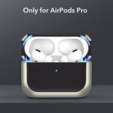 AirPods Pro (1 & 2. gen.) ESR Orbit Hybrid Magnetic Deksel - MagSafe-Kompatibel - Titanium