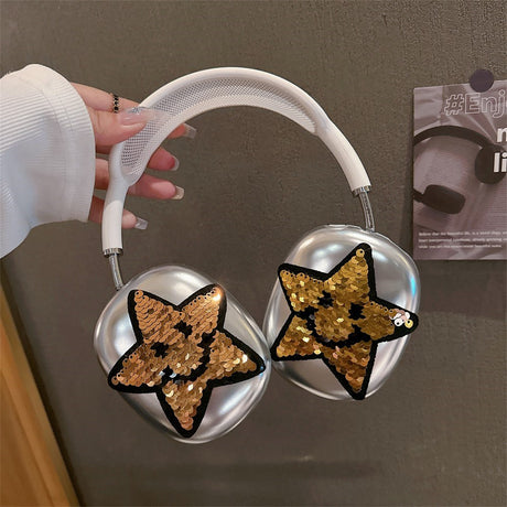 AirPods Max / Max 2 Plastdeksel m. Stjerne - Gull
