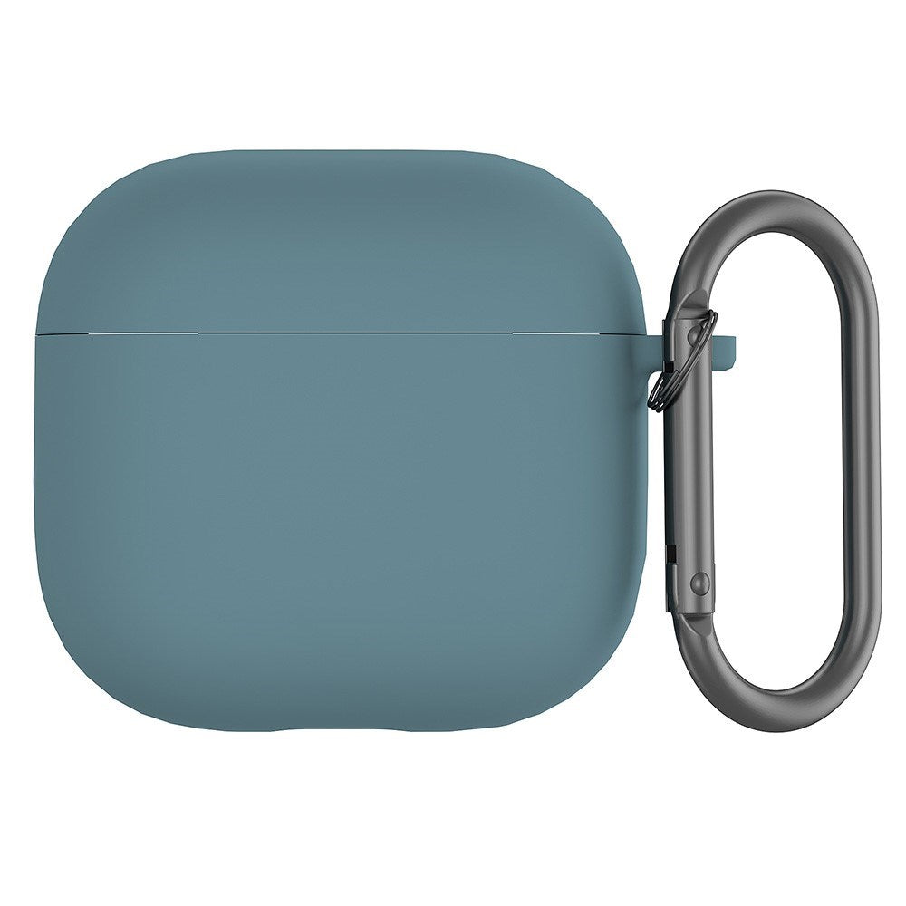 Apple AirPods (4. gen.) Silikon Deksel med Karabinkrok - Mørkegrønn