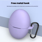 Huawei FreeBuds 6 Silikondeksel med Karabinkrok – Lavendel