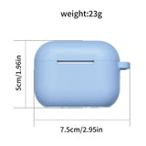 Apple AirPods Pro (3. gen.) Silikon Deksel med Karabinkrok – Hvit
