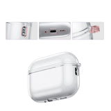 Apple AirPods Pro (3. gen.) Transparent Fleksibelt Plast Deksel - Gjennomsiktig / Grønn