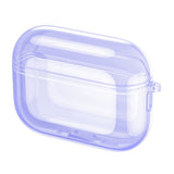 Apple AirPods Pro (3. gen.) Transparent Fleksibelt Plast Deksel - Gjennomsiktig / Lilla