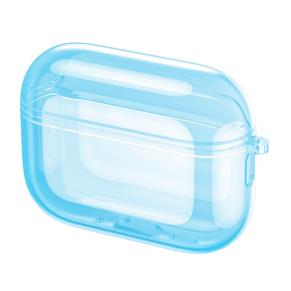 Apple AirPods Pro (3. gen.) Transparent Fleksibelt Plast Deksel - Gjennomsiktig / Blå