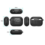 Apple AirPods Pro (3. gen.) Carbon Plast Deksel - Blå