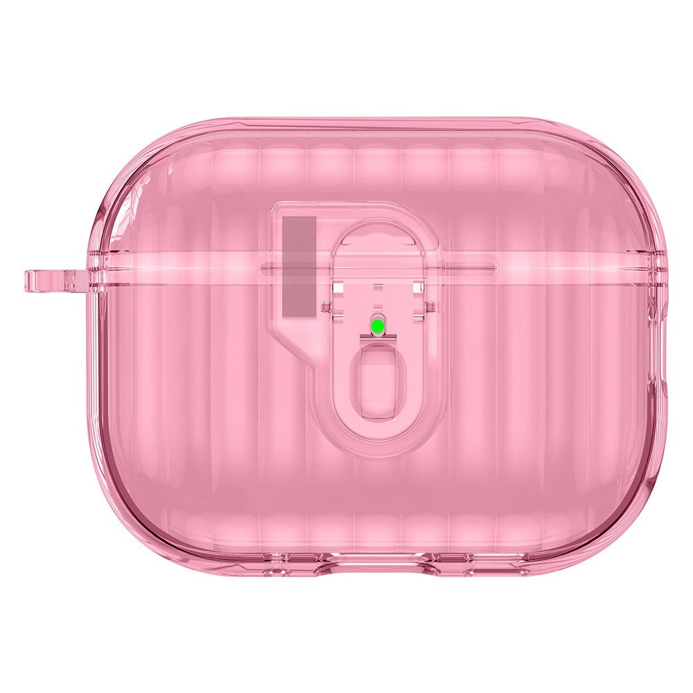 Apple AirPods Pro (3. gen.) Hybrid Plast Deksel - Gjennomsiktig / Rosa