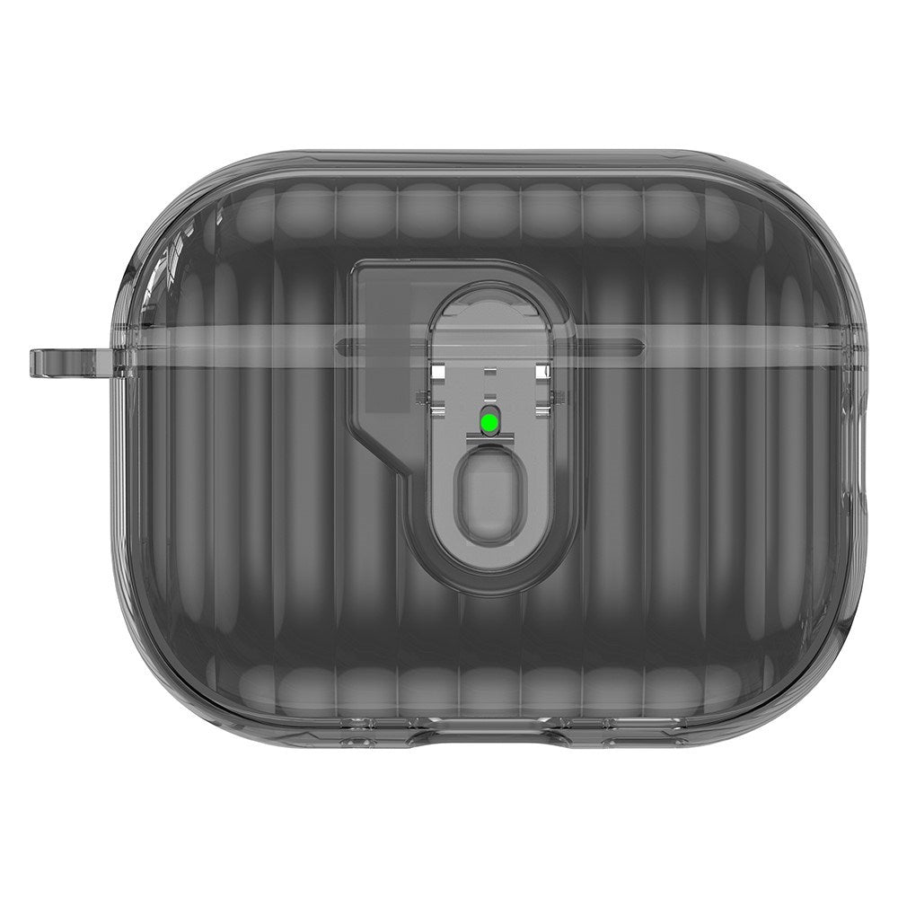 Apple AirPods Pro (3. gen.) Hybrid Plast Deksel - Gjennomsiktig / Svart