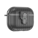 Apple AirPods Pro (3. gen.) Hybrid Plast Deksel - Gjennomsiktig / Svart
