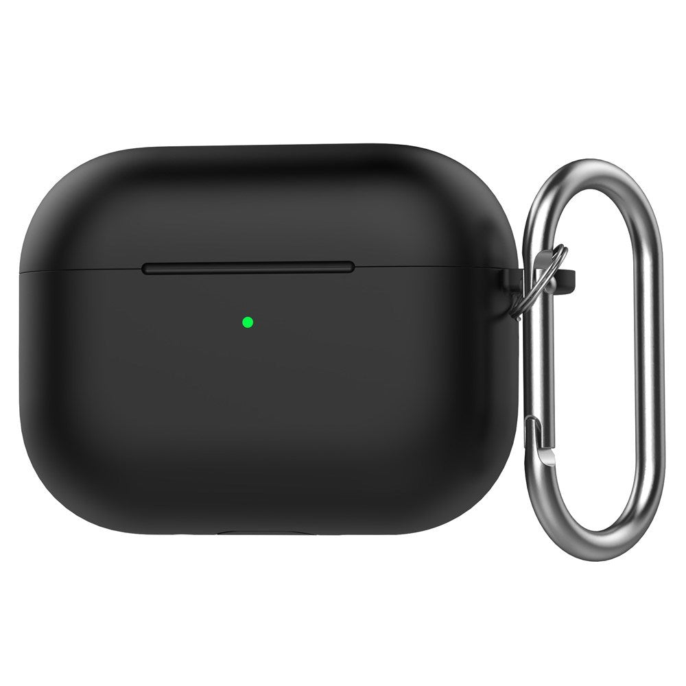 Apple AirPods Pro (3. gen.) Silikon Deksel - Karabinkrok - Svart