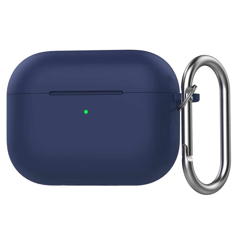 Apple AirPods Pro (3. gen.) Silikon Deksel - Karabinkrok - Mørkblå