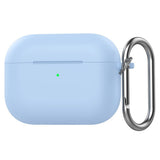 Apple AirPods Pro (3. gen.) Silikon Deksel - Karabinkrok - Lysblå