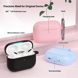 Apple AirPods Pro (3. gen.) Silikon Deksel - Karabinkrok - Lysblå
