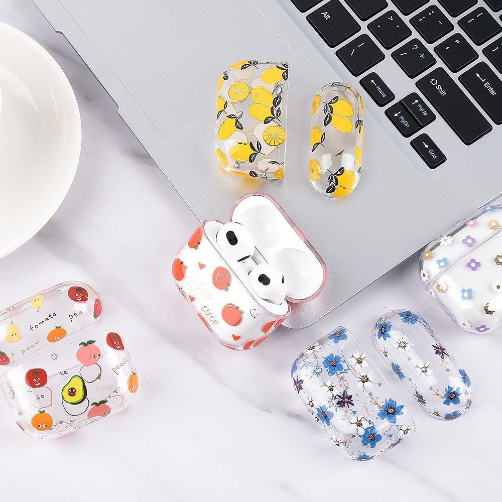 Apple AirPods (3. Gen.) Hard Plast Deksel m. Mønster – Ananas