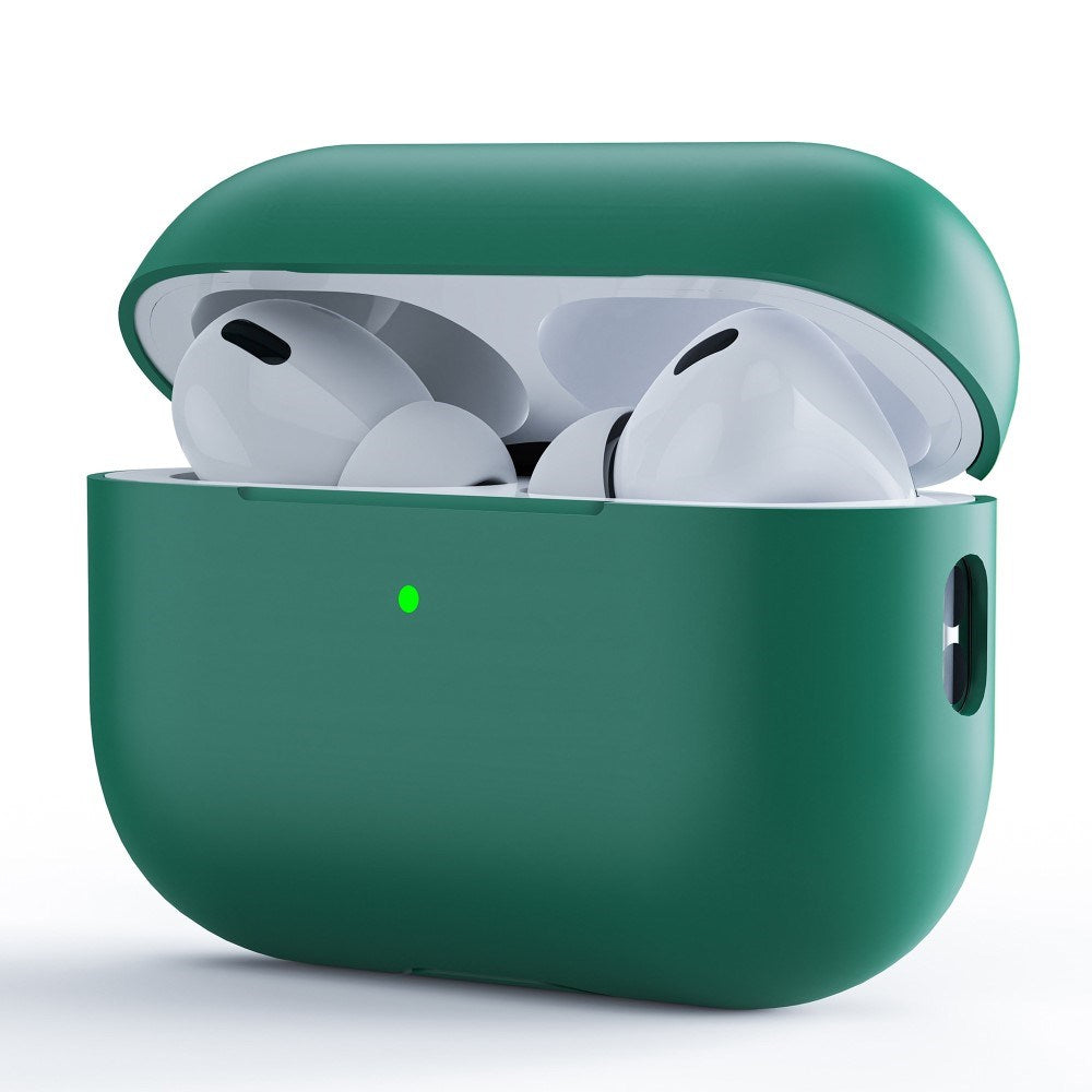 Apple AirPods Pro (2. Gen.) Todelt Silikon Deksel – Mørkegrønn