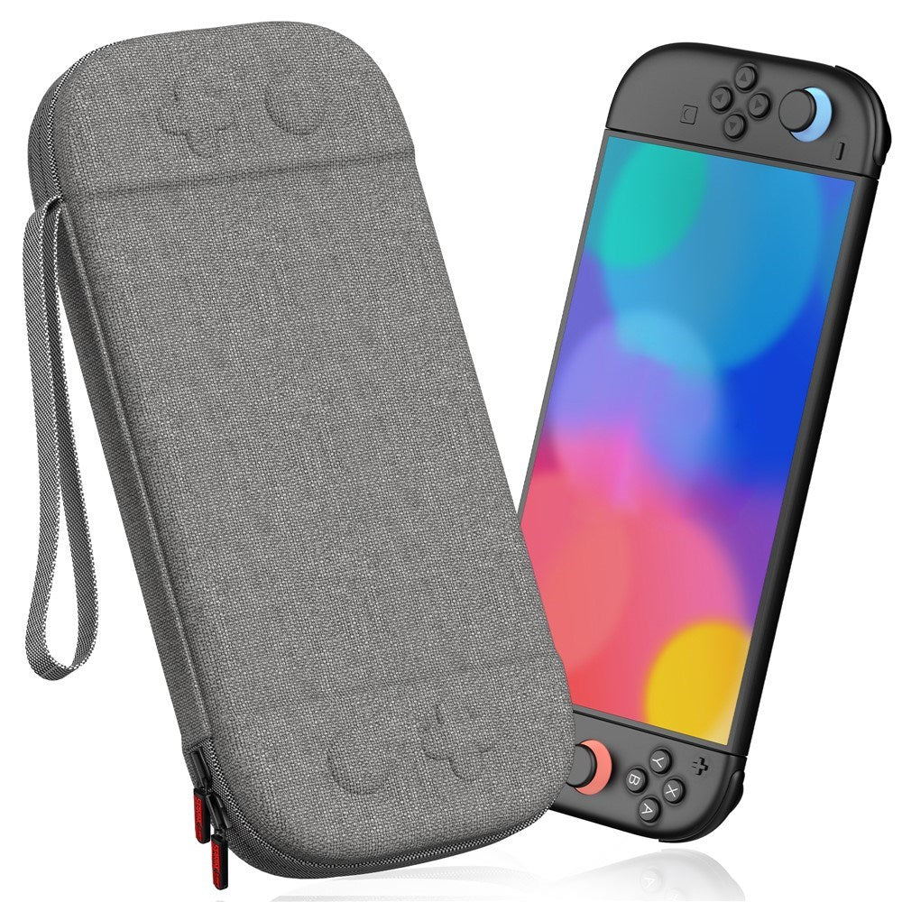 Nintendo Switch 2 Nylon Oppbevaringsveske m. Stropp - Mørkgrå