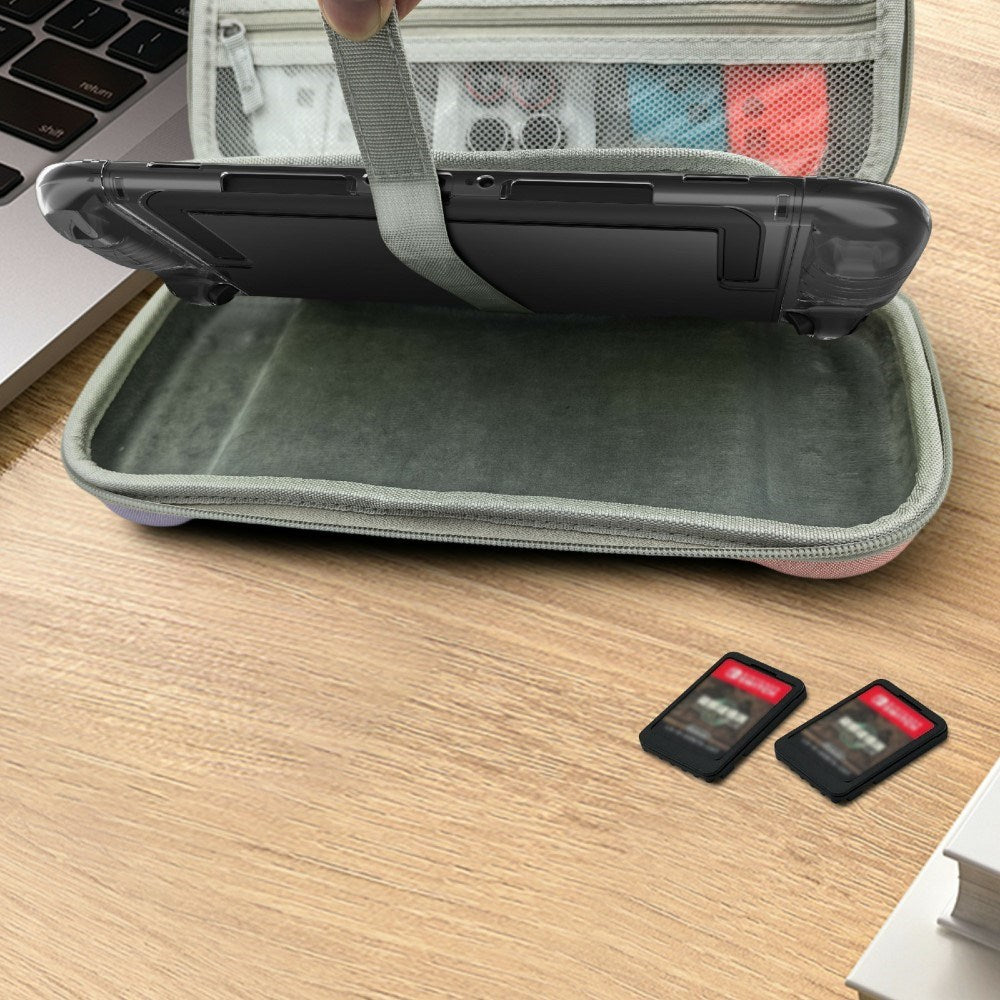 Nintendo Switch 2 Organisasjons- og Transportetui med Håndtak - Grønn