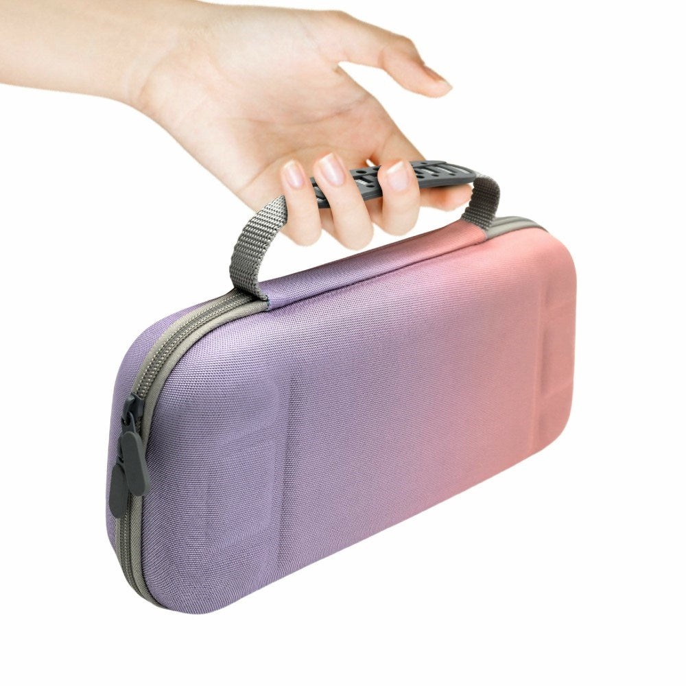 Nintendo Switch 2 Organisasjons- og Transportetui med Håndtak - Lilla / Grønn