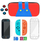 Nintendo Switch 2 6-i-1 Beskyttelsessett - Rød / Blå