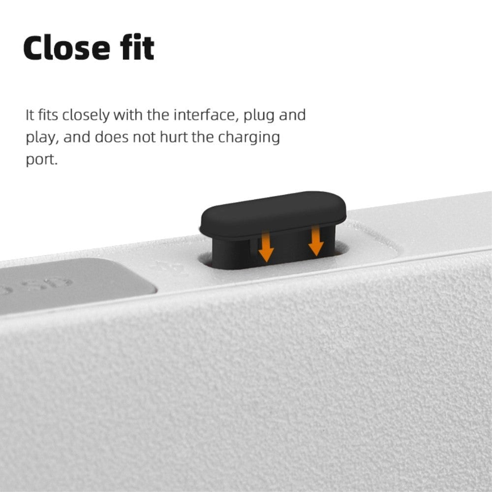 Støvbeskytter for USB-C - 3 stk - Hvit
