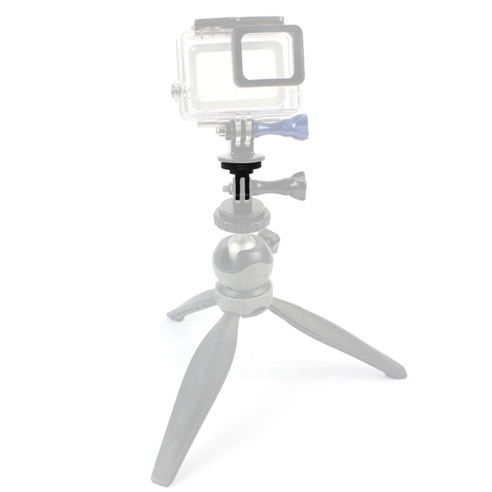 GoPro Hero 9 / 10 Adapter for Tri Pod-Montering i Aluminium - Svart