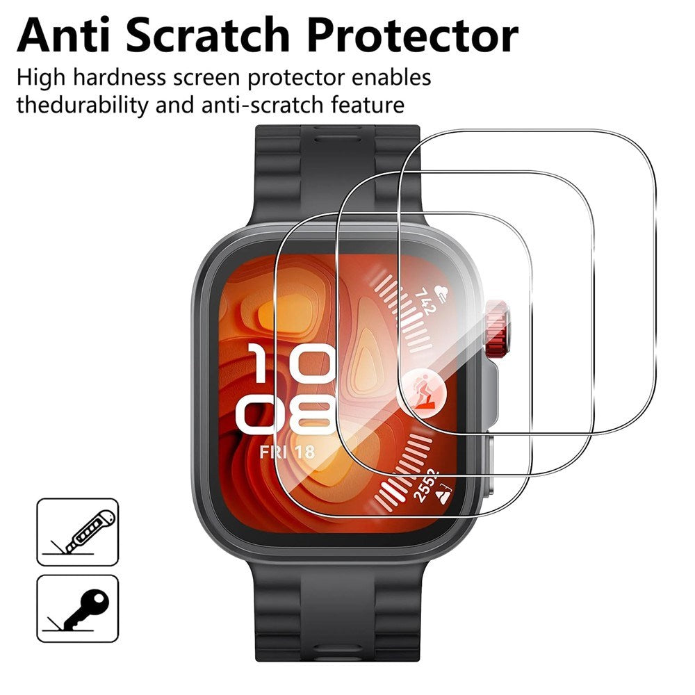 Huawei Watch Fit 4 Pro Beskyttelsesfilm - 3 stk - Gjennomsiktig