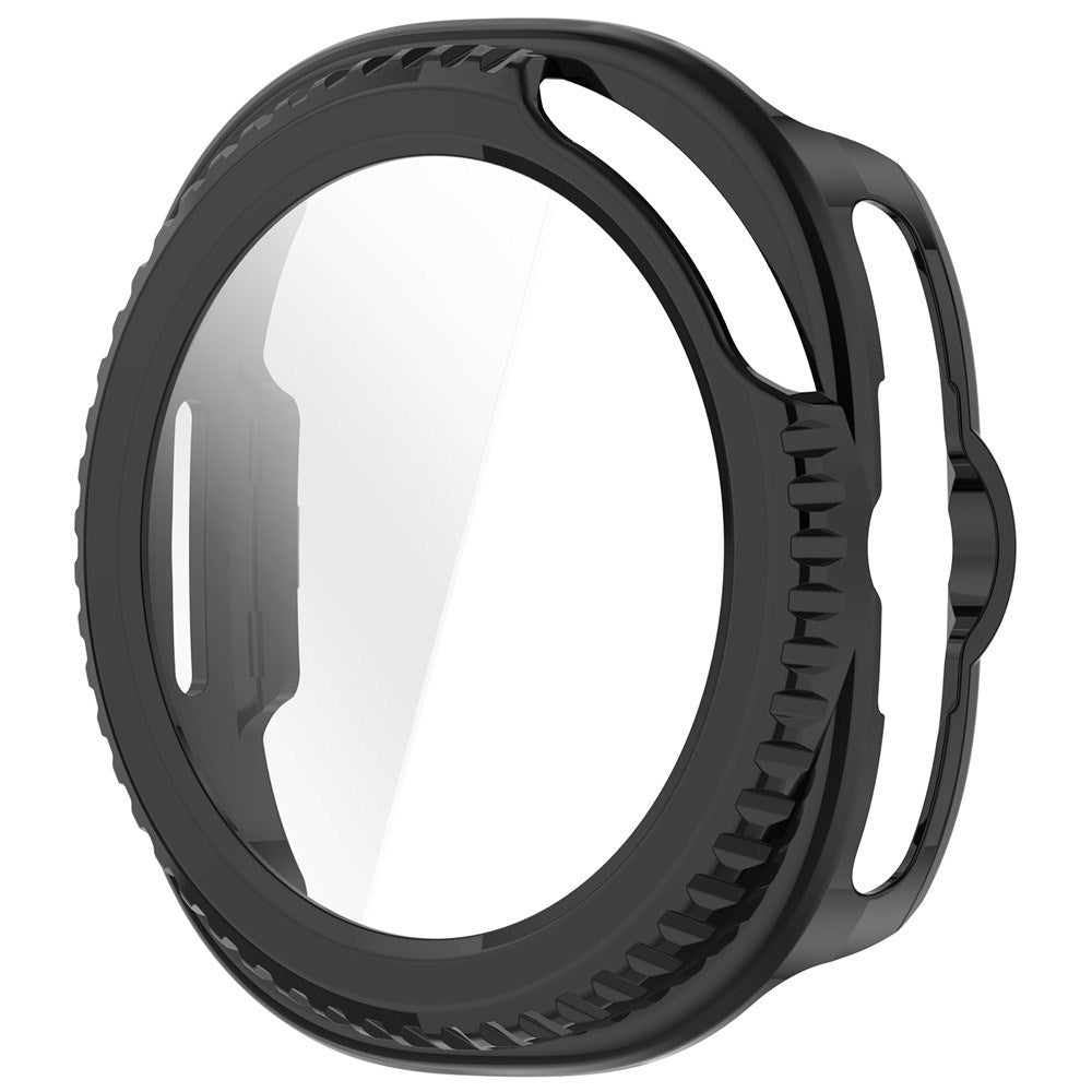 Samsung Galaxy Watch 8 Classic (46 mm) Hard Plast Deksel med Innebygd Skjermbeskytter - Svart