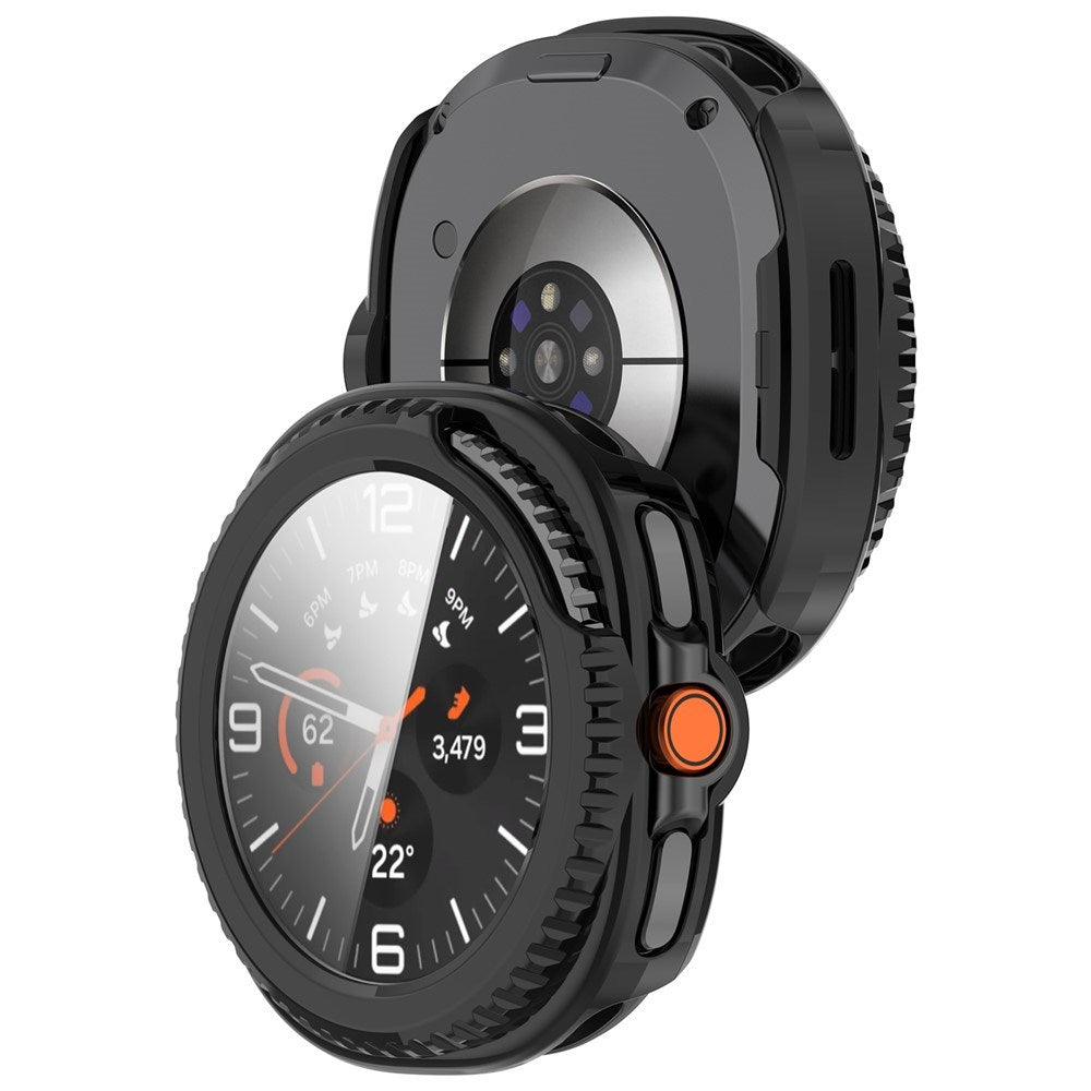 Samsung Galaxy Watch 8 Classic (46 mm) Hard Plast Deksel med Innebygd Skjermbeskytter - Svart