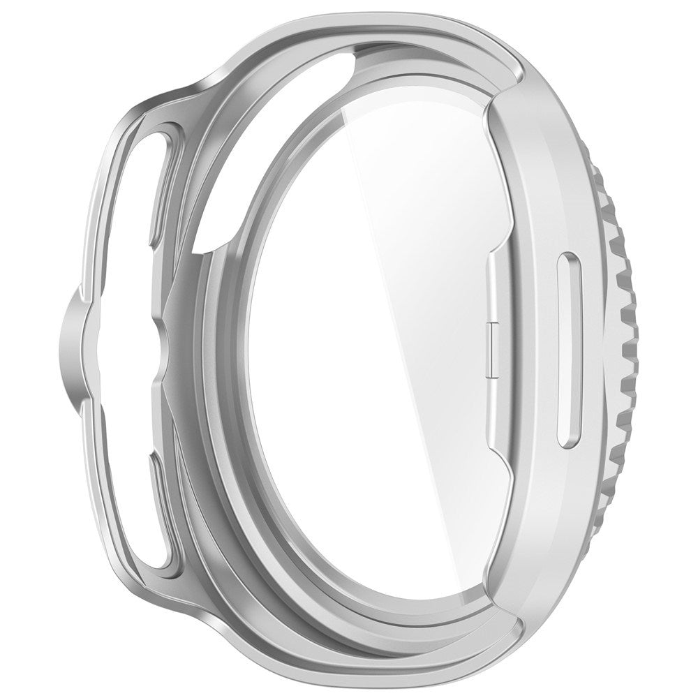 Samsung Galaxy Watch 8 Classic (46 mm) Hard Plast Deksel med Innebygd Skjermbeskytter - Matt Sølv