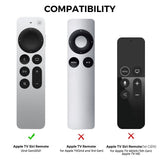 Apple Siri Remote Silikondeksel (2. og 3. Generasjon) - Svart