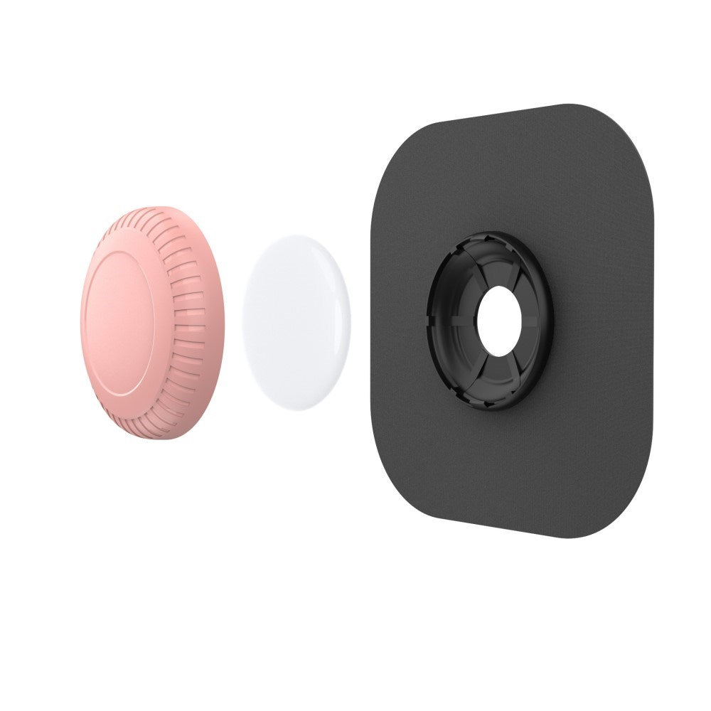Stick-On Silikon Deksel for AirTag 1. & 2. Gen. - Rosa