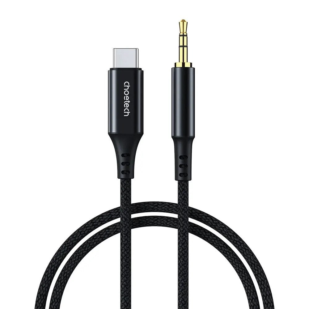 Choetech AUX006 USB-C til 3.5mm Minijack Kabel - 1m - Svart